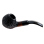 Pfeife "Excellent" braun-schwarz, mit Kunststoffmundstück, 9 mm Filter