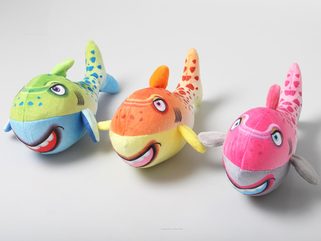 Plüsch Hai, 30cm, 3-fach sortiert, einzeln