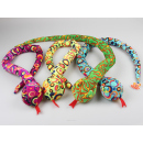 Pl&uuml;sch Satin-Schlange, 54cm, 4-fach sortiert, einzeln