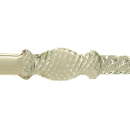 Mundst&uuml;ck aus Glas; L&auml;nge 39 cm; wei&szlig;,...