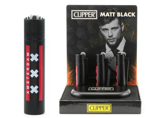 Clipper Metal Icy Amsterdam XXX Black, 12er Display