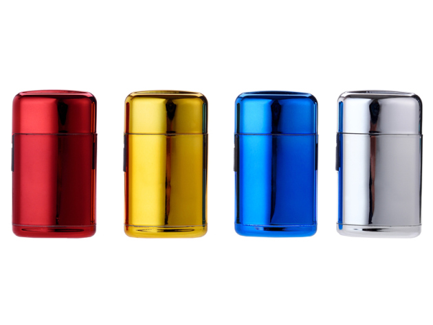 Sturmfeuerzeuge "Mirror", metallic poliert, Blaue Jet-Flamme, 20er Display