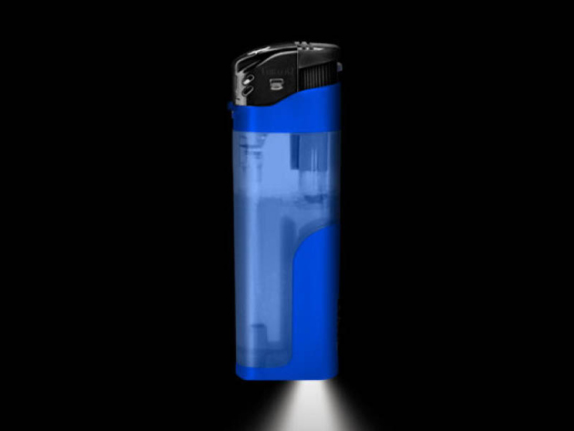 Elektrofeuerzeuge "Transparent" mit LED, Black, 50er Display