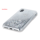 Handyhülle TPU mit flüssigem Glitzer in silber für Iphone12 mini