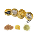 Kurbelgrinder "Classic mini" Silber / Gold / Schwarz; Metall; 4-tlg. 4.0 x 7.7cm