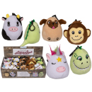 Pl&uuml;sch Tiersortiment, ca. 8 x 10 cm, 5-fach...