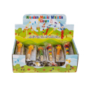 Holz-Musikpfeife "Clown", ca. 12 cm, 24er Display