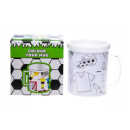 Becher zum bemalen "Fussball"