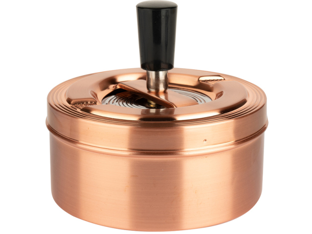 Drehaschenbecher "Champagne" aus Metall, 11cm