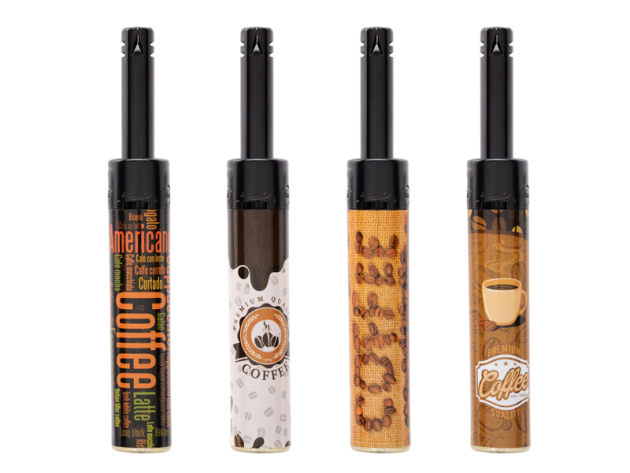 Stabfeuerzeuge Mini "Kaffee" 24er Display