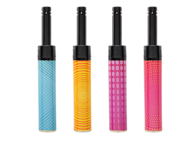 Stabfeuerzeuge Mini "Pattern" 24er Display