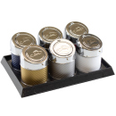 Autoaschenbecher "Auto" Metall, 6er Display