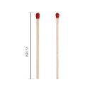 Streichhölzer "Lea" 80 Stück im Glas, 6,5cm, Einzeln