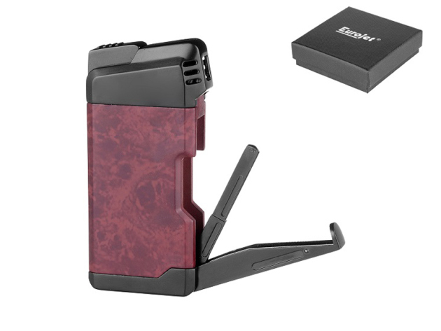 Pfeifenfeuerzeug "Eurojet", Piezo in braun/schwarz