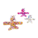 Plüsch Einhorn Klapparmband, 3-fach sortiert, einzeln