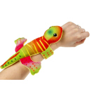 Plüsch Eidechse Klapparmband, 4-fach sortiert, einzeln