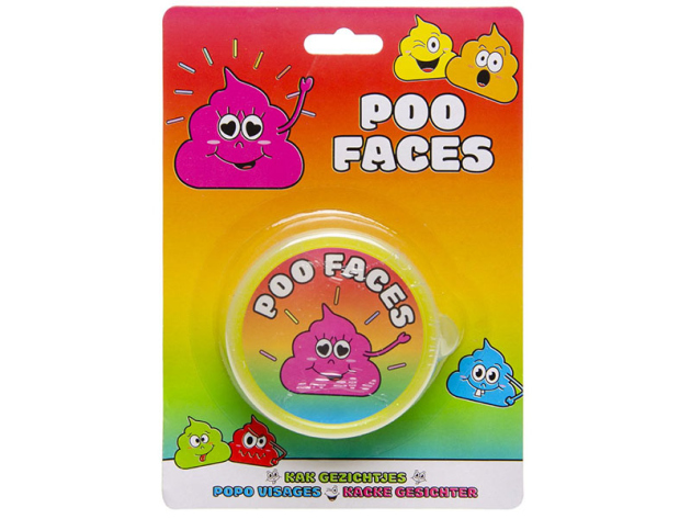 Knete "Poo Faces", einzeln