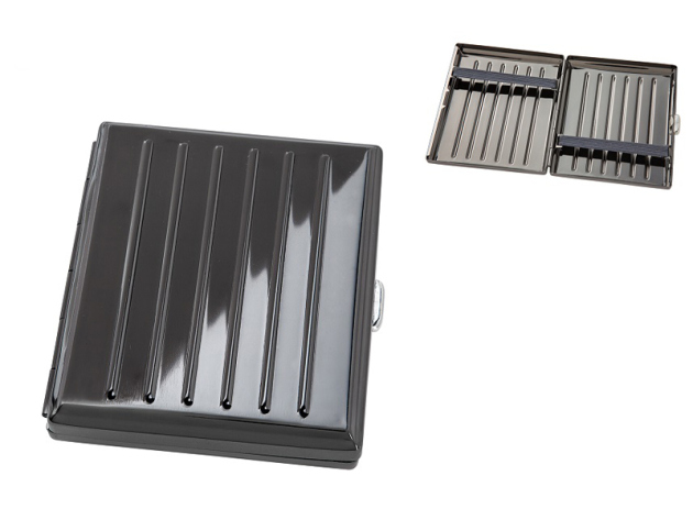 Zigarettenetui "Anthrazit" für 20 Zig., mit Gummiband