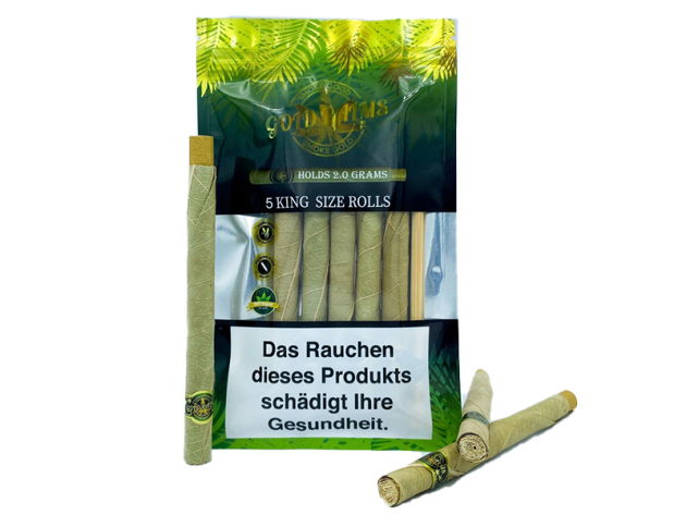Gold Palms Beedi Blunt Wraps "KING SIZE" 5er Pack