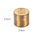Grinder "Gold bar" 4-tlg., Ø 40 mm