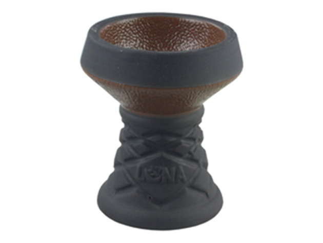 Luna Shisha-Steinkopf mit Einlegesieb, braun