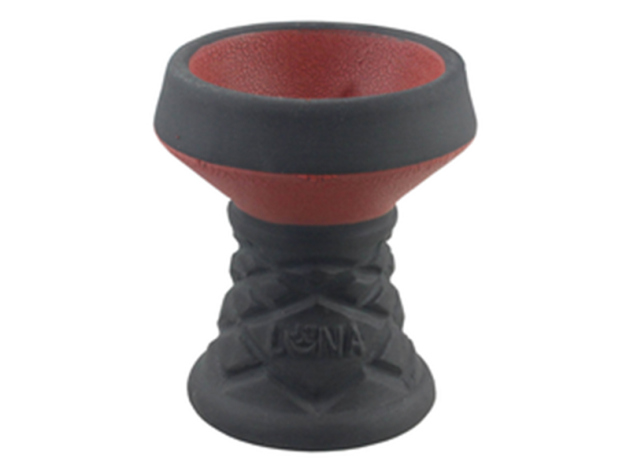 Luna Shisha-Steinkopf mit Einlegesieb, rot