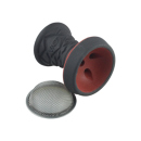 Luna Shisha-Steinkopf mit Einlegesieb, rot