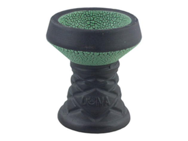 Shishakopf  "Luna" mit Einlegesieb, dunkelgrün