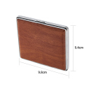 Zigarettenetui "Wooden" für 20 Zig., mit Gummiband, 12er Display