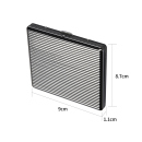 Zigarettenetui "Slim" für 20 Zig., mit Spange, 12er Display