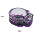 Glasaschenbecher "Skull" 9,5 x 7 cm, 6er Display