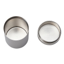 Vakuumdose für Tabak "Stash Tube" Aluminium, grau, Ø 4,5 cm; Höhe 6,9 cm; einzeln