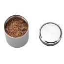 Vakuumdose für Tabak "Stash Tube" Aluminium, grau, Ø 4,5 cm; Höhe 6,9 cm; einzeln