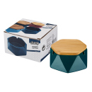 Keramikaschenbecher "Dreieck" rund mit...