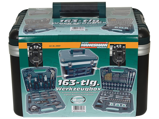 Brüder Mannesmann Werkzeugbox, 163-tlg., UVP: 139,80 Euro