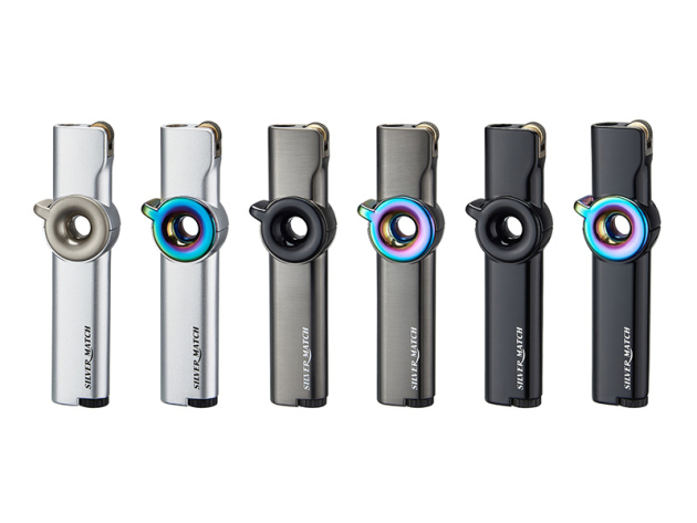 Metallfeuerzeuge "Dublin", Reibrad, Jet-Flame, 6er Display