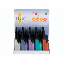 Stabfeuerzeuge Mini "Metallic" Softflamme, 25er...