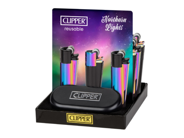 Clipper Metal Large NORTHERN LIGHTS inkl. Geschenkbox, 12er Display