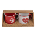 Becher - Set  "Love / You &amp; Me" mit Herz,...