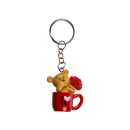 Schlüsselanhänger "I love you" Bärchen in Tasse, 24er Display