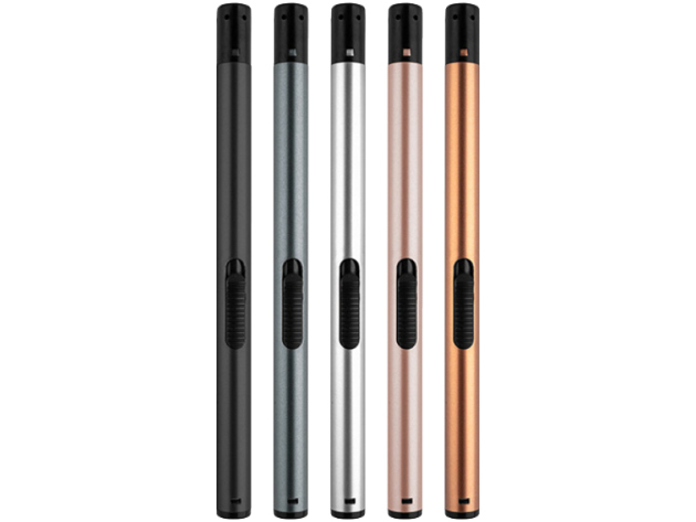 Stabfeuerzeuge "BBQ Slim" metallic, 25er Displaly