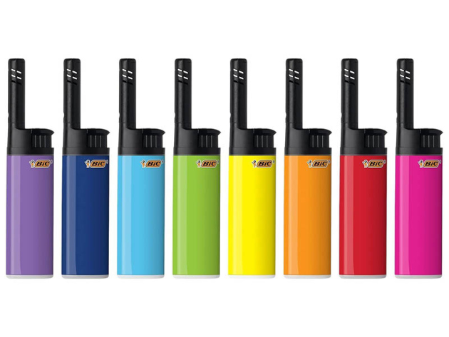 BIC Stabfeuerzeuge mini, J38 EZ-REACH - farblich sortiert 20er Display