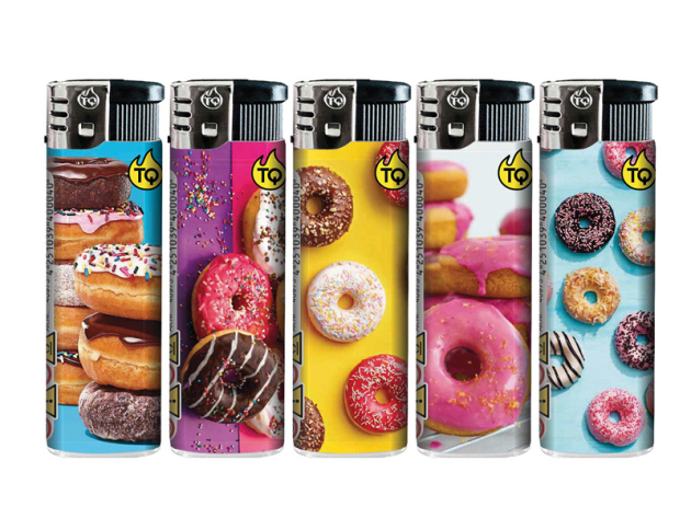 Elektrofeuerzeuge "DONUTS" 50er Display