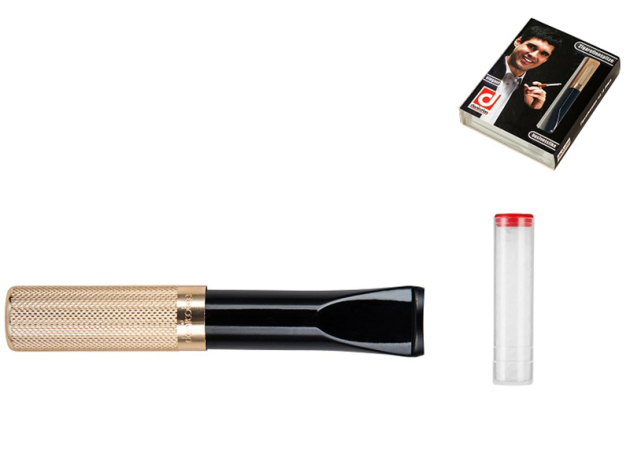 Denicotea Zigarettenspitze Automatic, Gold; Sattel