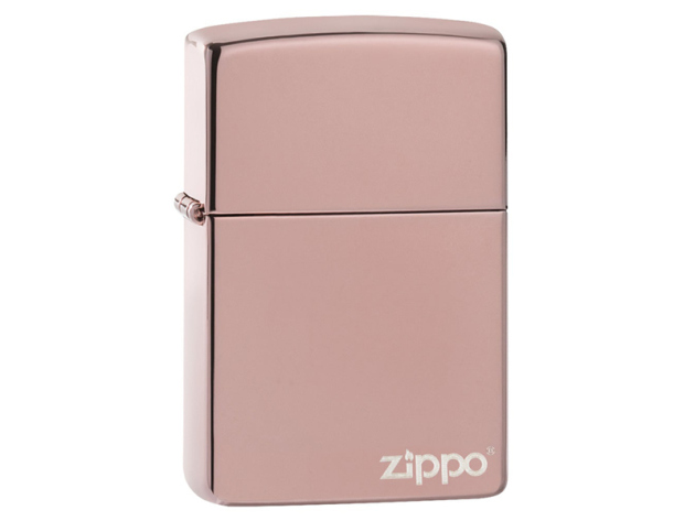 Zippo Feuerzeug - Rosé Gold  mit Logo
