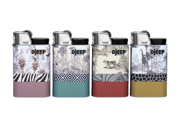 DJEEP Feuerzeuge "Savanna" versch. Farben; 24er Display