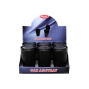 Autoaschenbecher "Linien" schwarz; 6er...