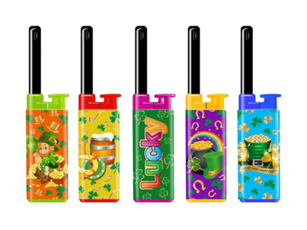 Stabfeuerzeuge Mini "Lucky" 24er Display