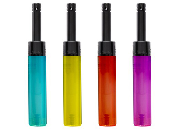 Stabfeuerzeuge Mini "Transparent" 24er Display