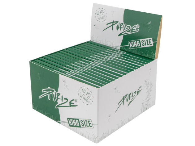PURIZE Brown, 40er Pack., King Size Wide, Papers